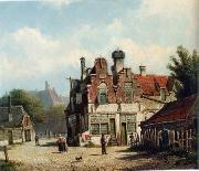 unknow artist European city landscape, street landsacpe, construction, frontstore, building and architecture.081 oil painting reproduction